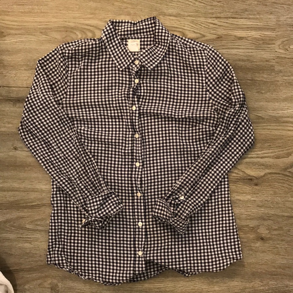 J.crew gingham button down